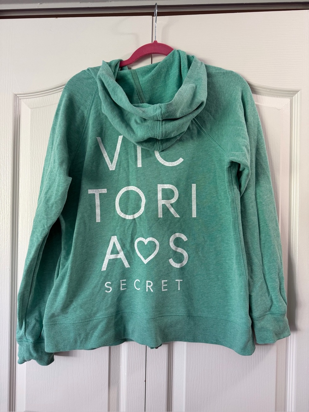 VS green zip up sweatshirt xl